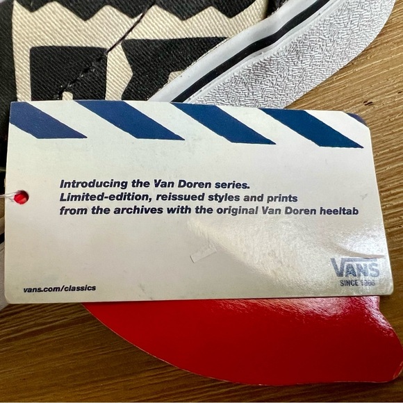 Vans Classics 2014 Van Doren Shoes Mens 7.5 Tribal Print Slip On Skateboarding - Picture 13 of 15